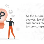 Illustration representing innovation and modern tools for jewelry retail businesses.